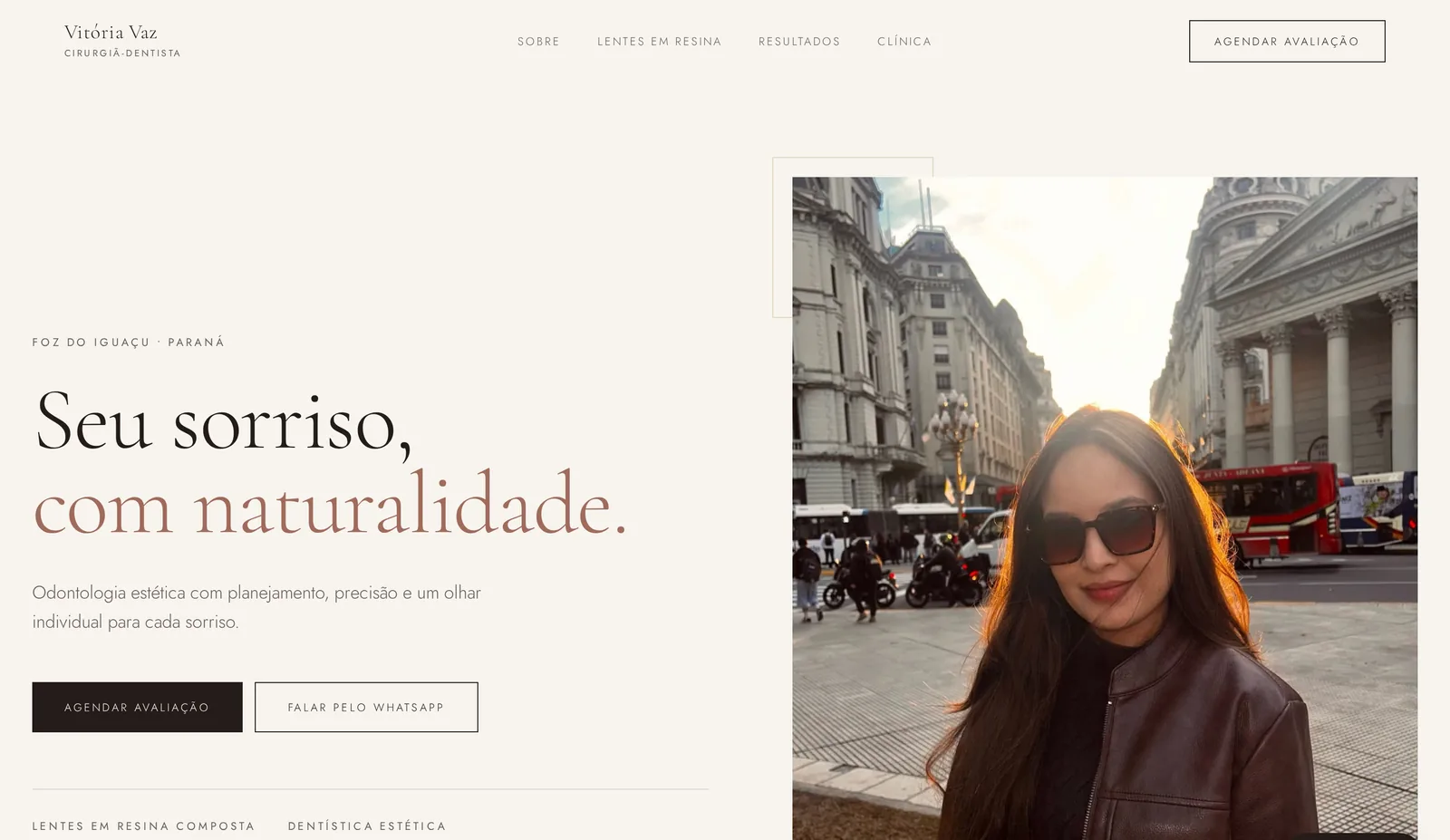 Site Vitória Adonto — Odontologia estética
